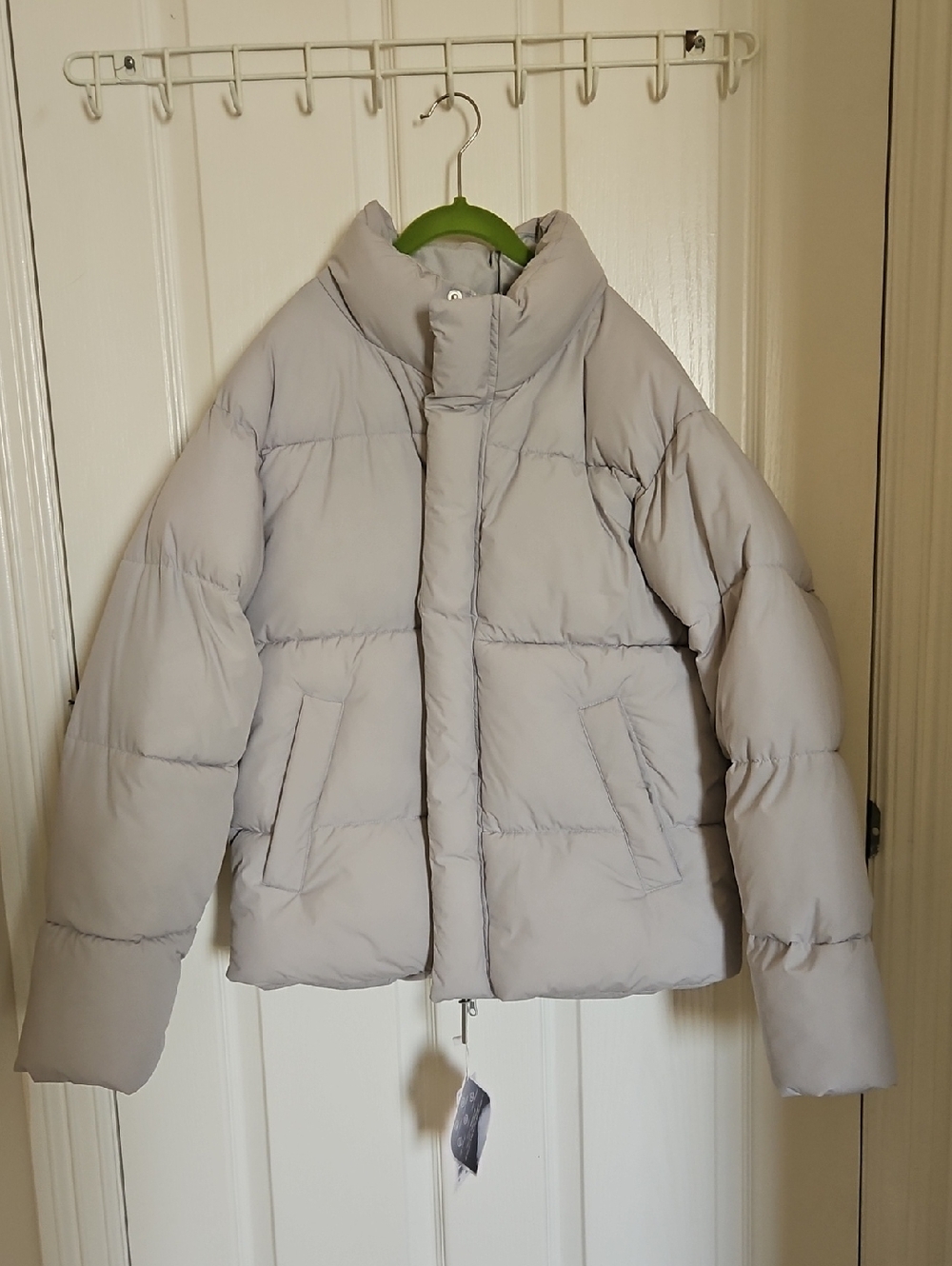 Light Gray Women's Puffer Jacket
